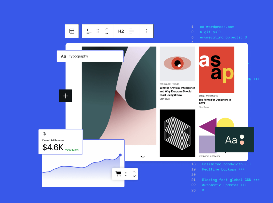 wordpress screen